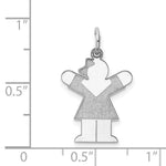 Load image into Gallery viewer, 14K White Gold Kid Charm Pendant
