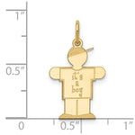 Load image into Gallery viewer, 14K Yellow Gold Kid Charm Pendant

