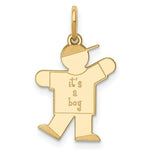 Load image into Gallery viewer, 14K Yellow Gold Kid Charm Pendant
