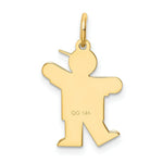 Load image into Gallery viewer, 14K Yellow Gold Kid Charm Pendant
