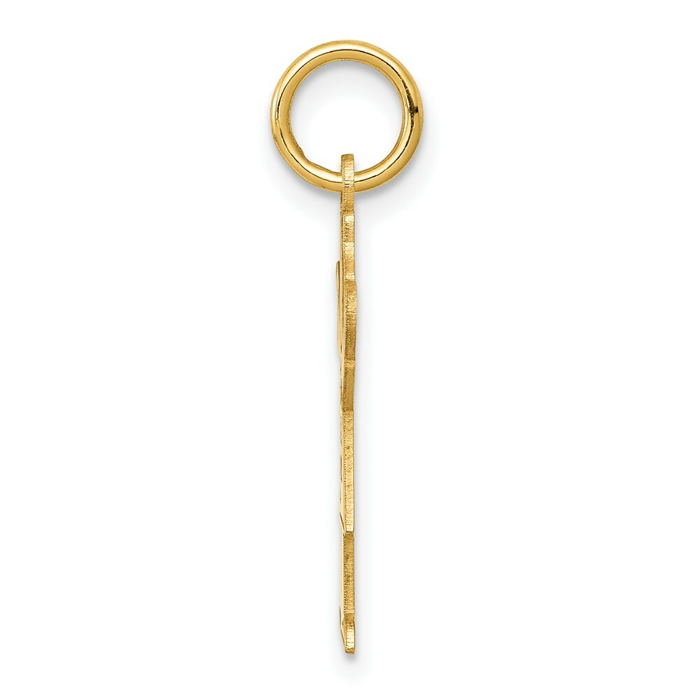 14K Yellow Gold Kid Charm Pendant