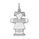 Load image into Gallery viewer, 14K White Gold Kid Charm Pendant
