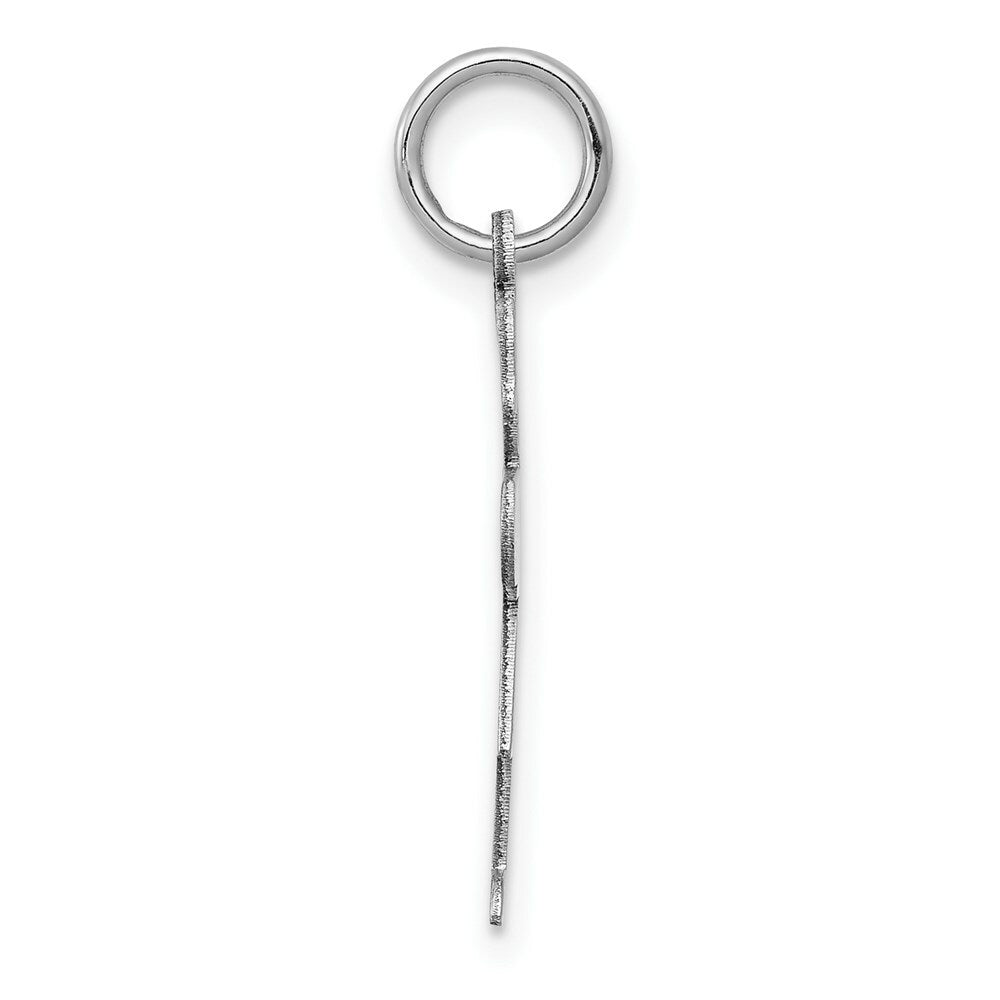 14K White Gold Kid Charm Pendant