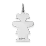 Load image into Gallery viewer, 14K White Gold Kid Charm Pendant
