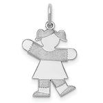 Load image into Gallery viewer, 14K White Gold Kid Charm Pendant
