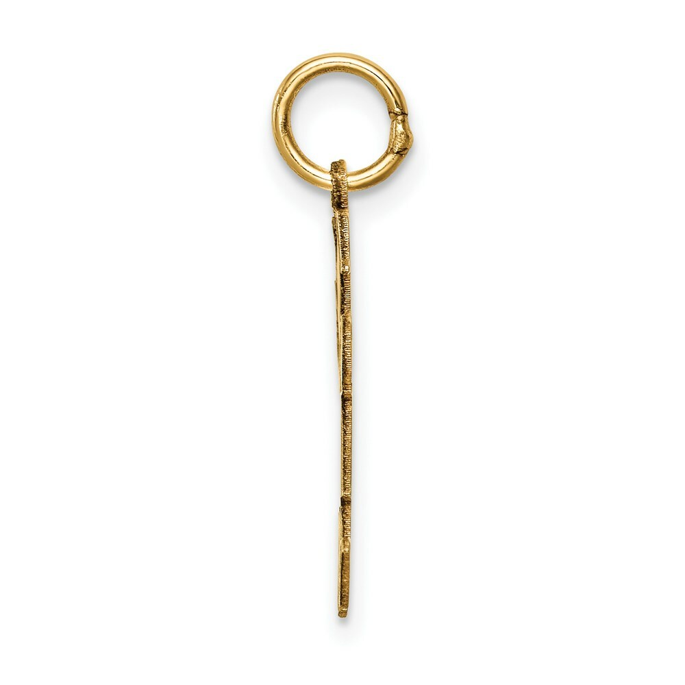 14K Yellow Gold Kid Charm Pendant