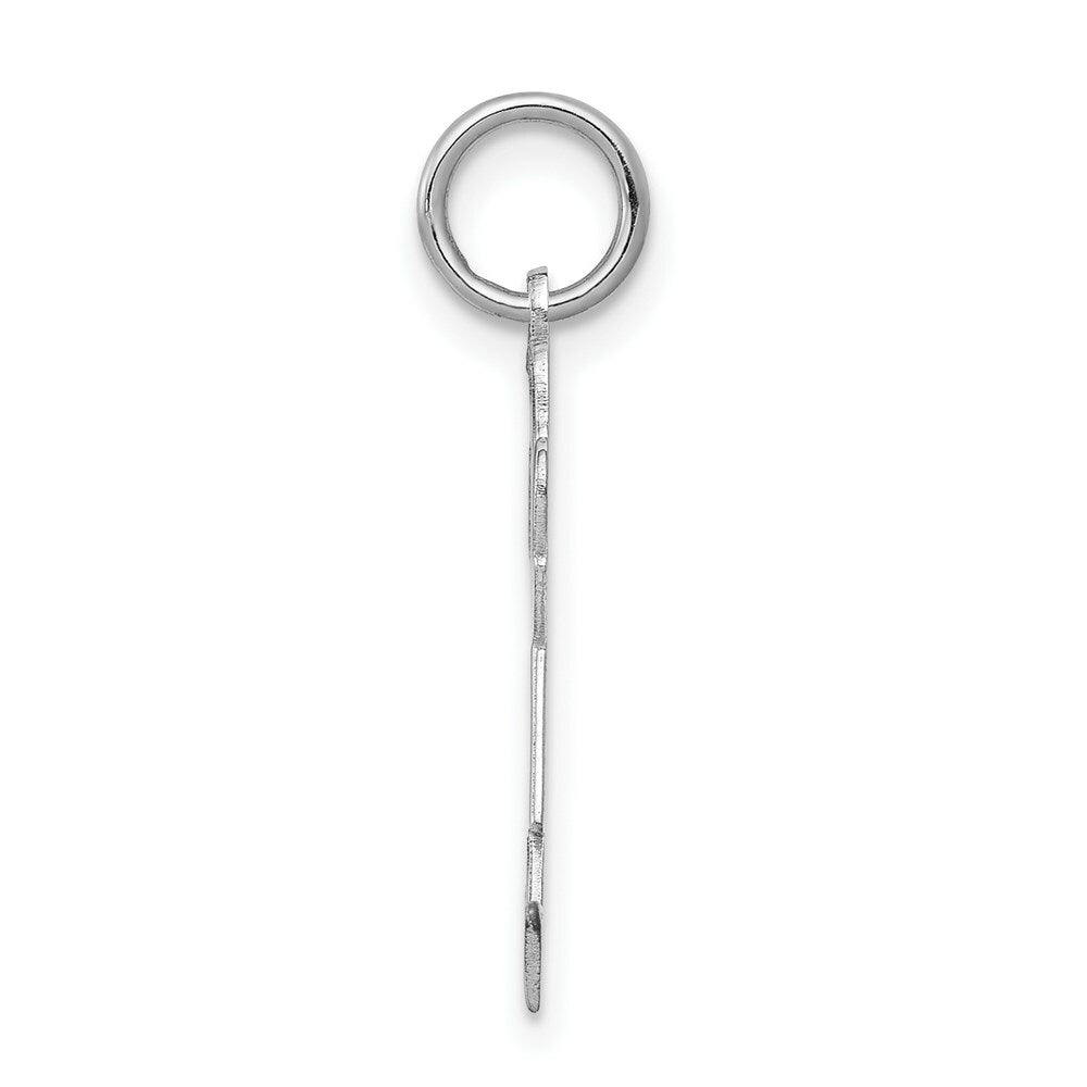 14K White Gold Kid Charm Pendant