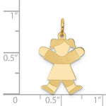 Load image into Gallery viewer, 14K Yellow Gold Kid Charm Pendant
