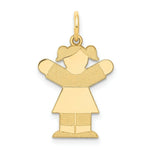 Load image into Gallery viewer, 14K Yellow Gold Kid Charm Pendant
