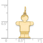 Load image into Gallery viewer, 14K Yellow Gold Kid Charm Pendant
