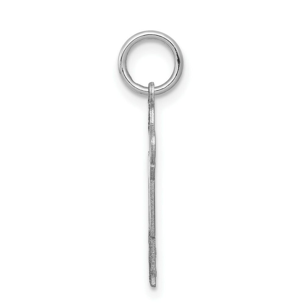 14K White Gold Kid Charm Pendant