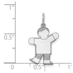 Load image into Gallery viewer, 14K White Gold Kid Charm Pendant
