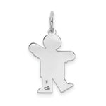 Load image into Gallery viewer, 14K White Gold Kid Charm Pendant
