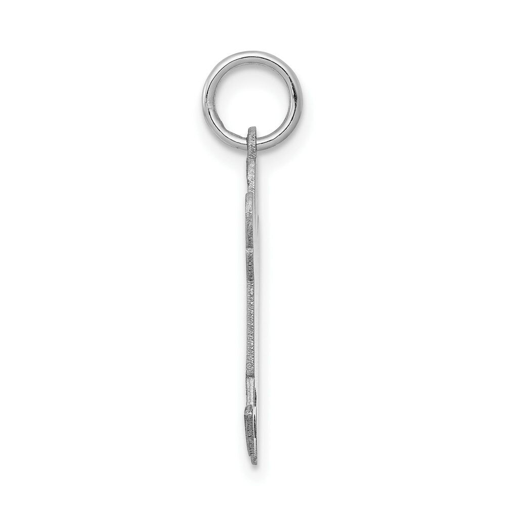 14K White Gold Kid Charm Pendant