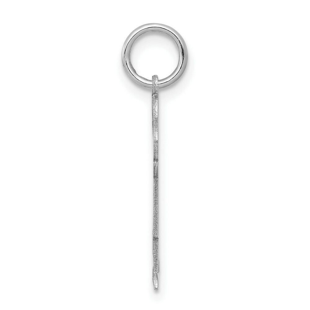 14K White Gold Kid Charm Pendant