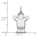 Load image into Gallery viewer, 14K White Gold Kid Charm Pendant
