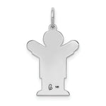 Load image into Gallery viewer, 14K White Gold Kid Charm Pendant
