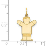 Load image into Gallery viewer, 14K Yellow Gold Kid Charm Pendant
