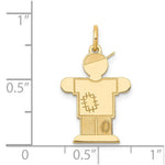 Load image into Gallery viewer, 14K Yellow Gold Kid Charm Pendant
