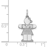 Load image into Gallery viewer, 14K White Gold Kid Charm Pendant
