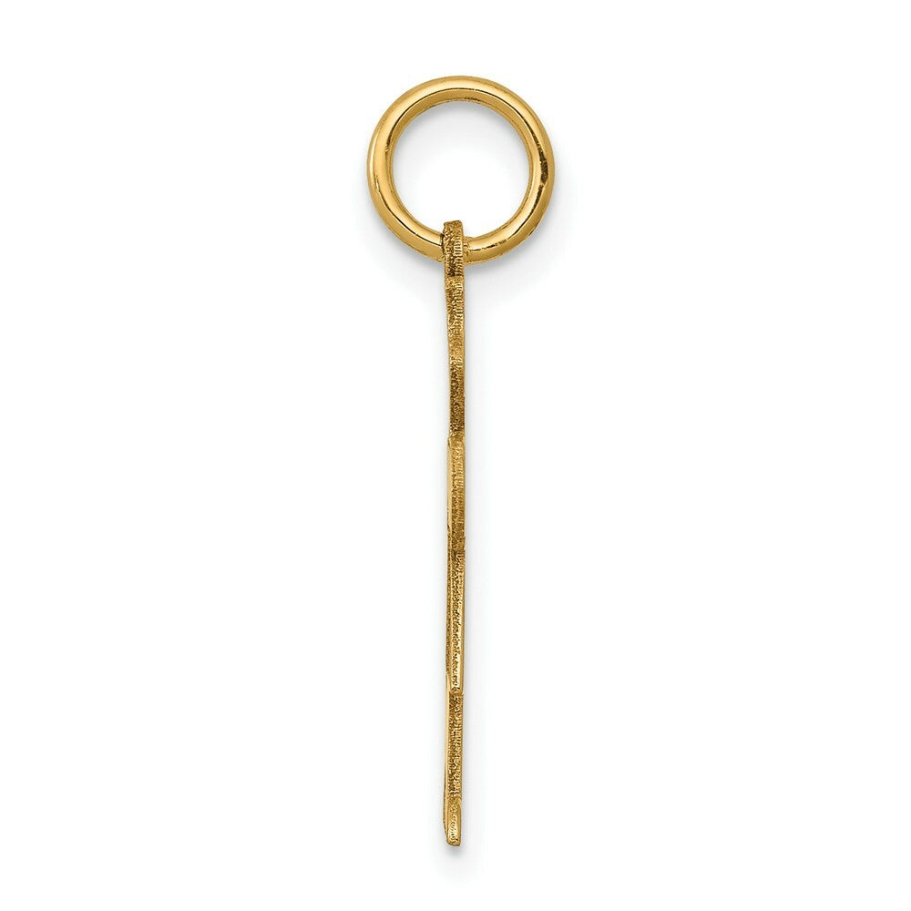 14K Yellow Gold Kid Charm Pendant