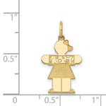 Load image into Gallery viewer, 14K Yellow Gold Kid Charm Pendant
