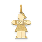 Load image into Gallery viewer, 14K Yellow Gold Kid Charm Pendant
