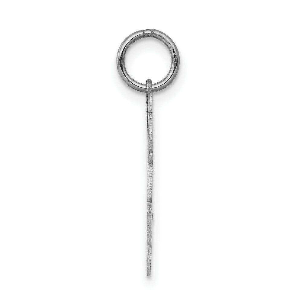 14K White Gold Kid Charm Pendant
