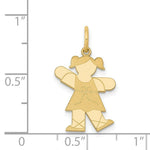 Load image into Gallery viewer, 14K Yellow Gold Kid Charm Pendant
