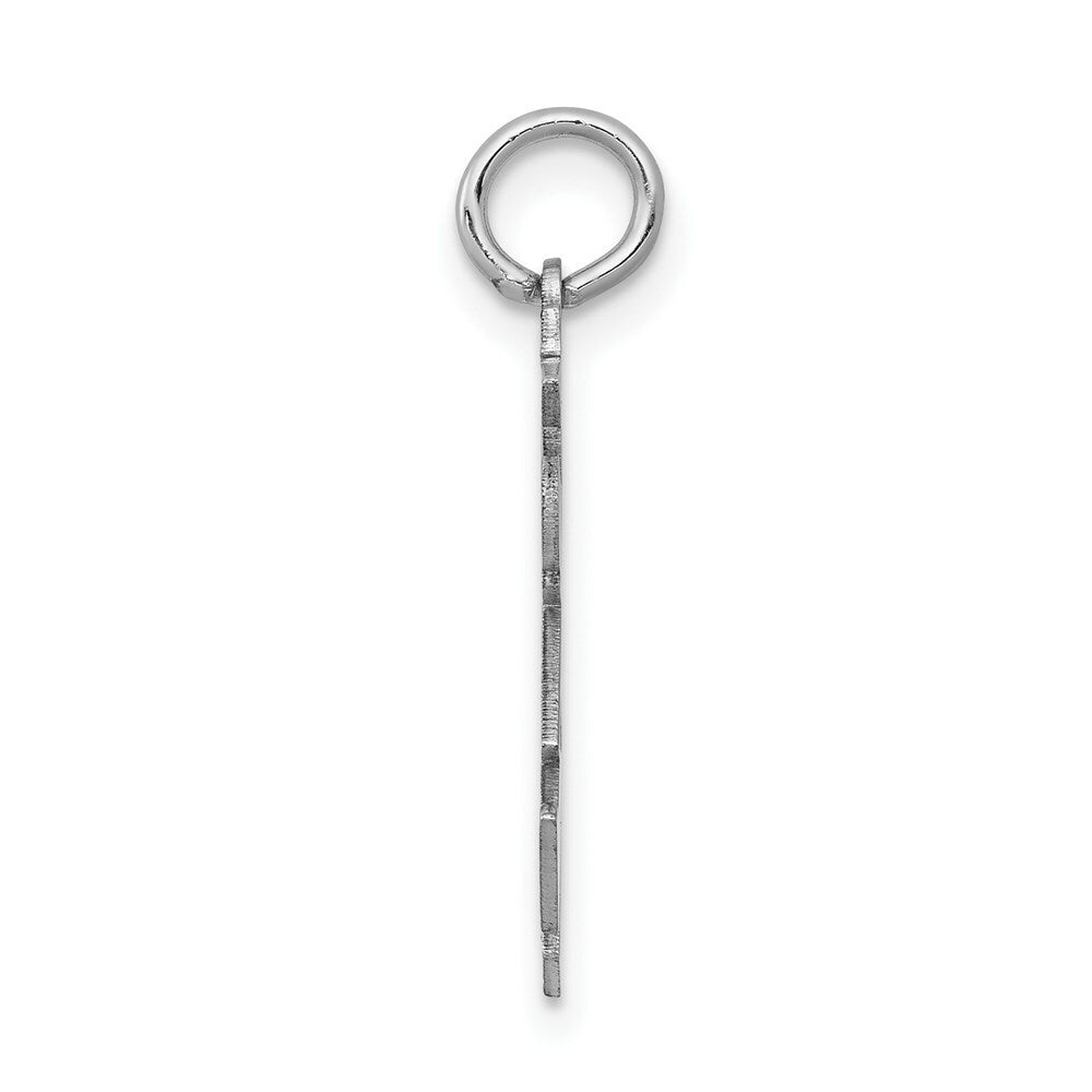 14K White Gold Kid Charm Pendant