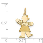 Load image into Gallery viewer, 14K Yellow Gold Kid Charm Pendant
