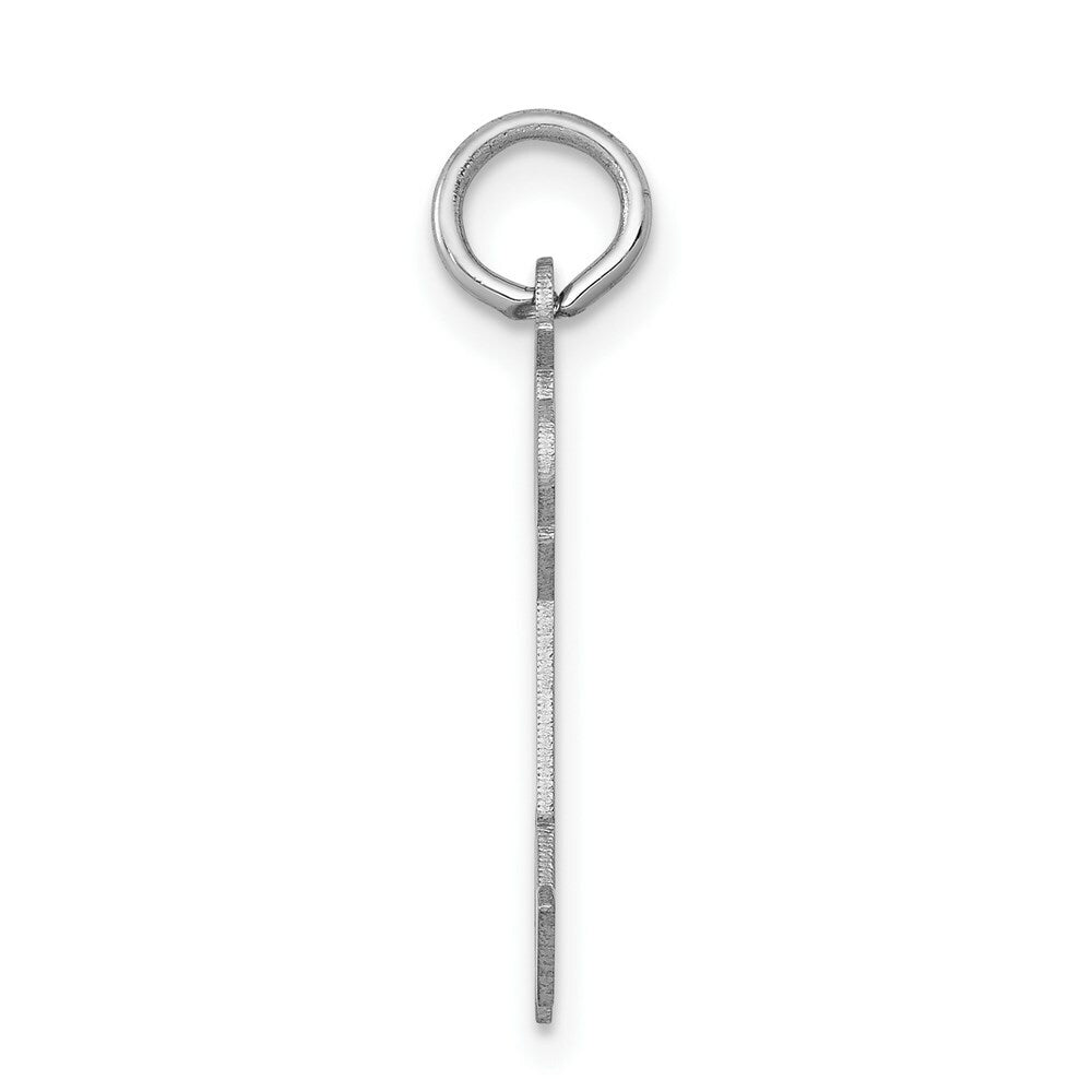 14K White Gold Kid Charm Pendant