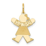 Load image into Gallery viewer, 14K Yellow Gold Kid Charm Pendant
