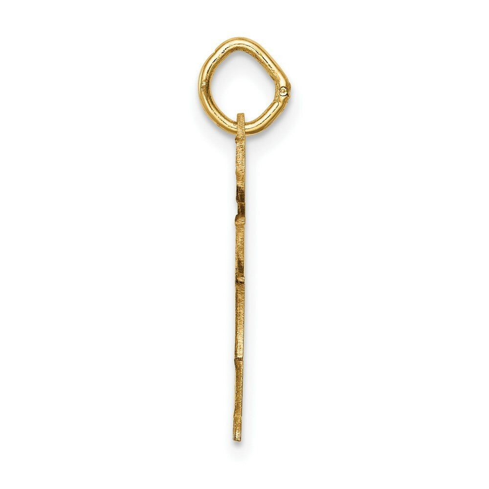 14K Yellow Gold Kid Charm Pendant