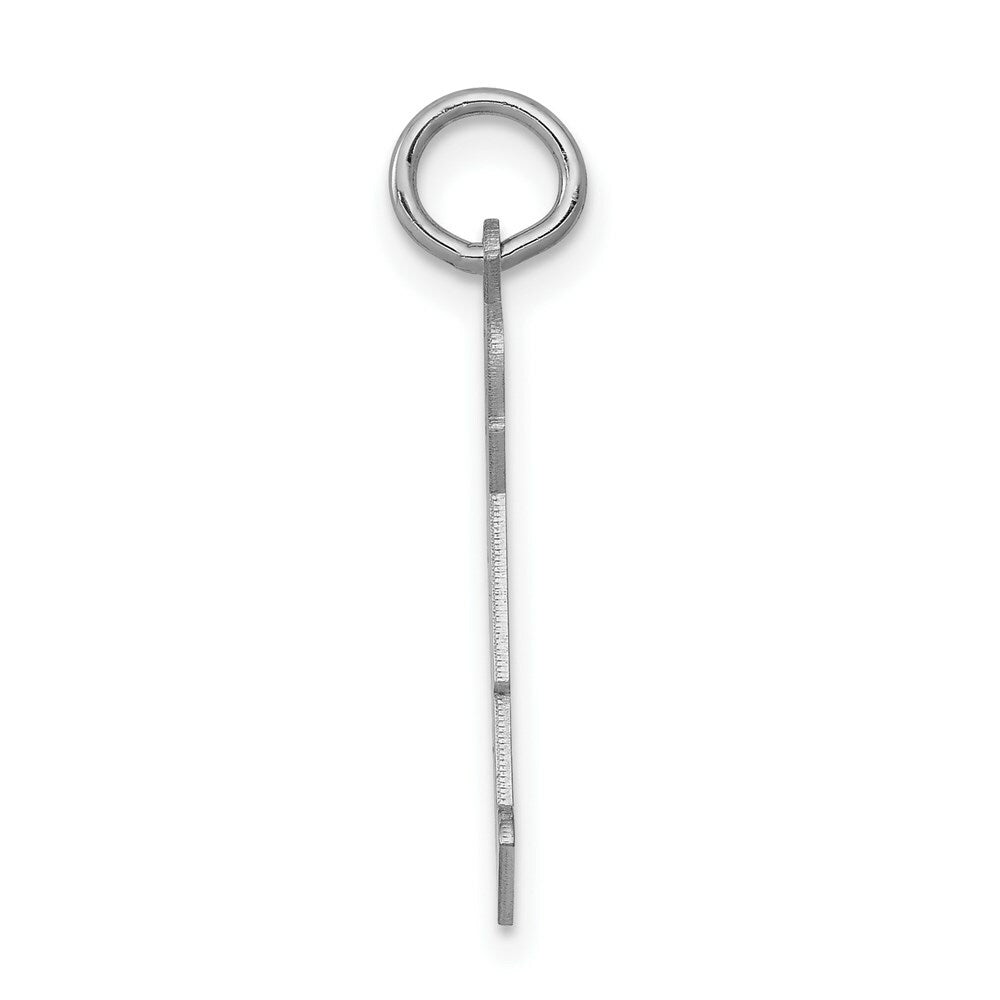 14K White Gold Kid Charm Pendant