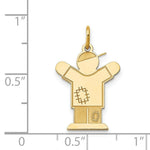 Load image into Gallery viewer, 14K Yellow Gold Kid Charm Pendant

