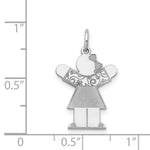 Load image into Gallery viewer, 14K White Gold Kid Charm Pendant
