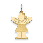Load image into Gallery viewer, 14K Yellow Gold Kid Charm Pendant
