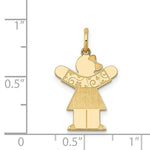 Load image into Gallery viewer, 14K Yellow Gold Kid Charm Pendant

