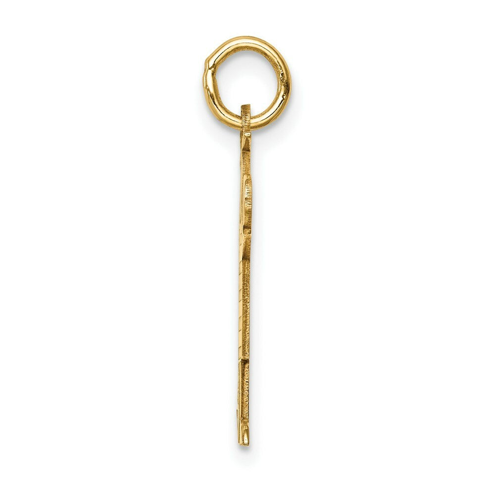 14K Yellow Gold Kid Charm Pendant