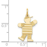 Load image into Gallery viewer, 14K Yellow Gold Kid Charm Pendant
