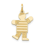 Load image into Gallery viewer, 14K Yellow Gold Kid Charm Pendant
