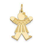 Load image into Gallery viewer, 14K Yellow Gold Kid Charm Pendant
