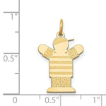 Load image into Gallery viewer, 14K Yellow Gold Kid Charm Pendant
