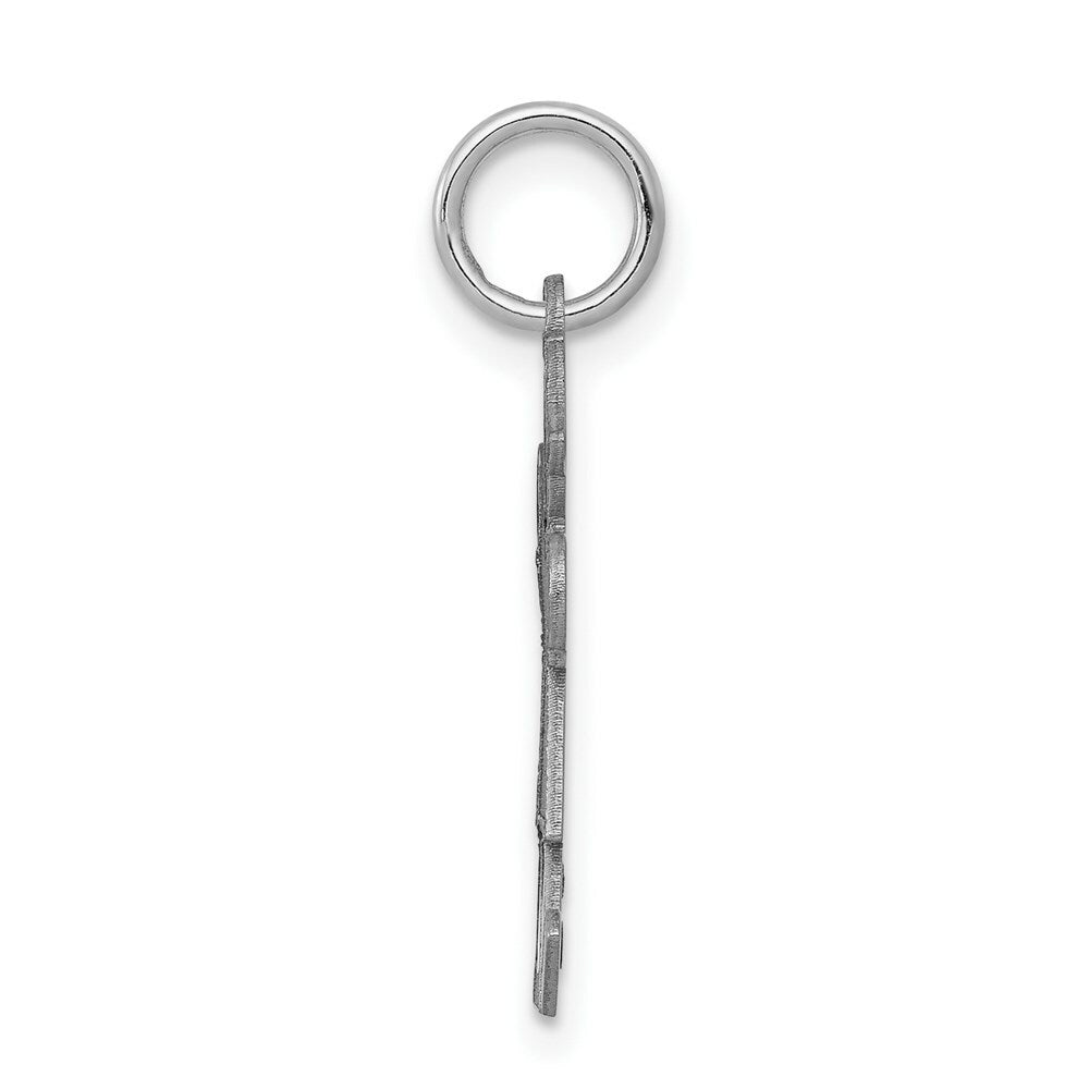 14K White Gold Kid Charm Pendant