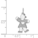 Load image into Gallery viewer, 14K White Gold Kid Charm Pendant

