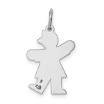 Load image into Gallery viewer, 14K White Gold Kid Charm Pendant
