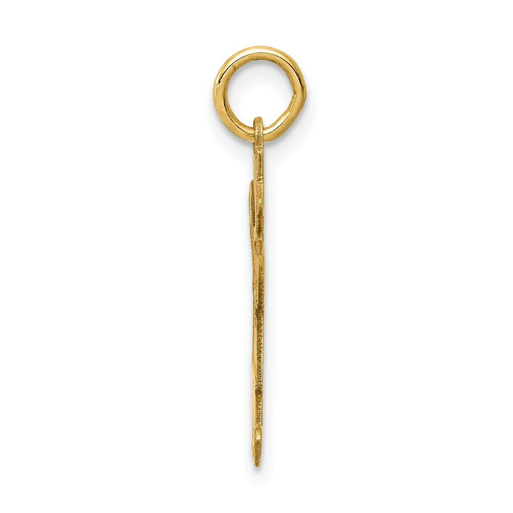 14K Yellow Gold Kid Charm Pendant