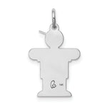 Load image into Gallery viewer, 14K White Gold Kid Charm Pendant
