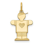 Load image into Gallery viewer, 14K Yellow Gold Kid Charm Pendant
